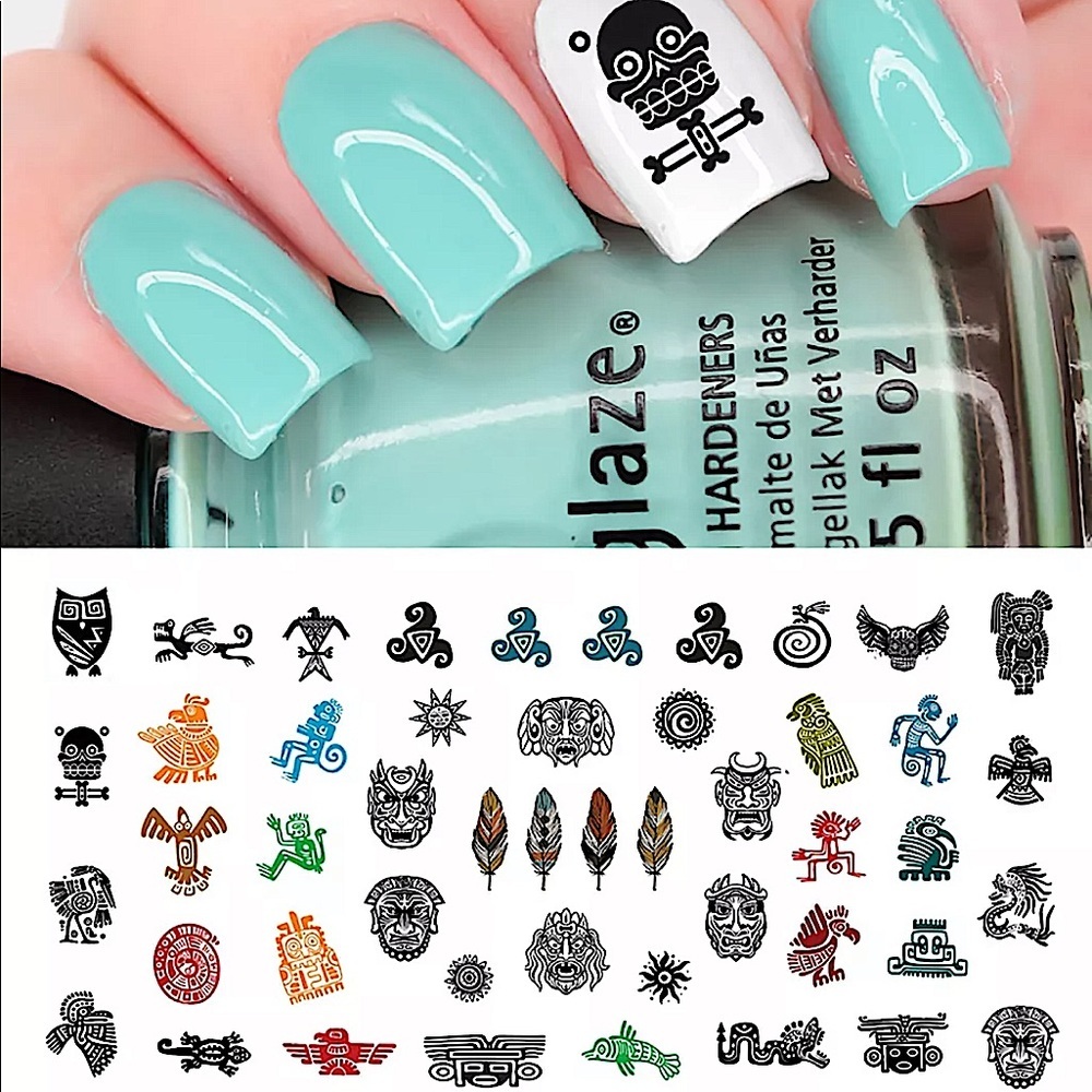 💌BO/GO$6 Aztec Transfer Nail Decals